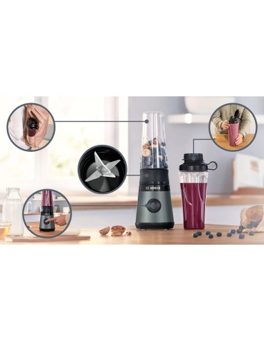 Bosch VitaPower MMB2111S frullatore 0,6 L Frullatore da tavolo 450 W Acciaio inossidabile