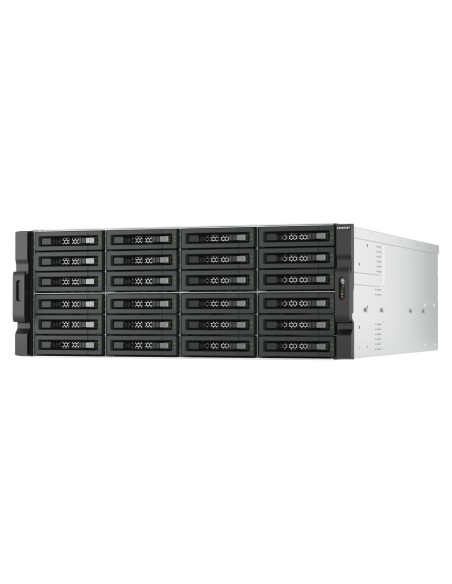QNAP TL-R2400PES-RP contenitore di unità di archiviazione Box esterno HDD SSD Nero, Grigio 2.5 3.5"