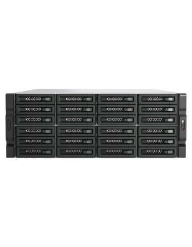 QNAP TL-R2400PES-RP contenitore di unità di archiviazione Box esterno HDD SSD Nero, Grigio 2.5 3.5"
