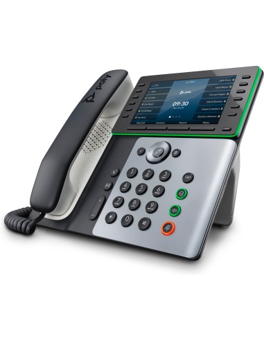 POLY Edge E550 IP Phone and PoE-enabled telefono IP Nero 12 linee IPS Wi-Fi