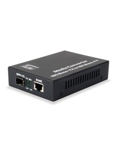 LevelOne GVT-0500 convertitore multimediale di rete 10000 Mbit s Nero