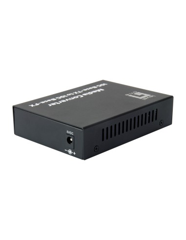 LevelOne GVT-0500 convertitore multimediale di rete 10000 Mbit s Nero