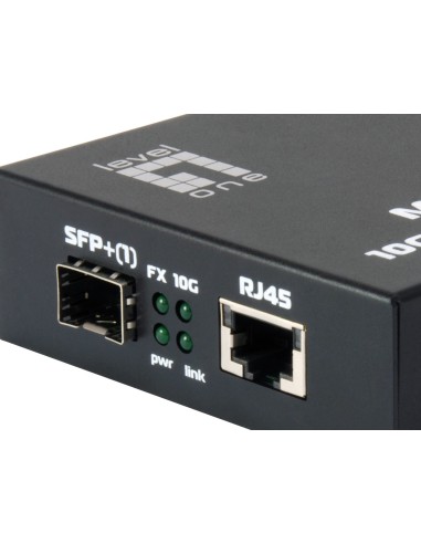 LevelOne GVT-0500 convertitore multimediale di rete 10000 Mbit s Nero