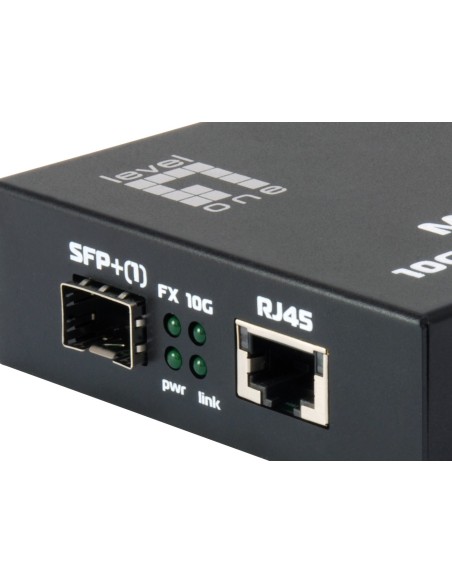 LevelOne GVT-0500 convertitore multimediale di rete 10000 Mbit s Nero