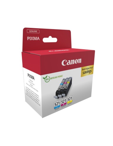 Canon 2934B015 cartuccia d'inchiostro 3 pz Originale Ciano, Magenta, Giallo