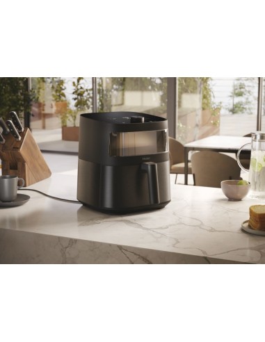 Haier Friggitrice ad aria I-Master Serie 5 Nero, Capacità 7 L, Range di temperatura 40°-200°, 9 in 1, Accessoriata
