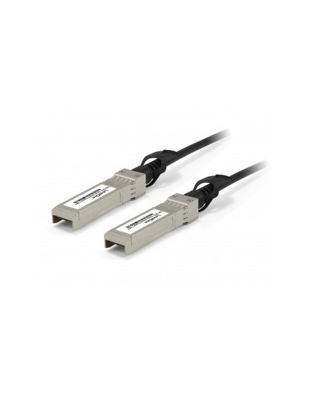 LevelOne DAC-0101 cavo a fibre ottiche 1 m SFP+ Nero, Acciaio inossidabile