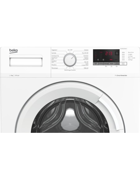 Beko WUXR81282WI IT lavatrice Caricamento frontale 8 kg 1200 Giri min Bianco