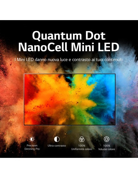 LG QNED MiniLED 4K 86'' Serie QNED91 86QNED916QE Smart TV NOVITÀ 2023
