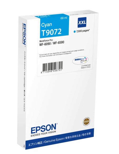 Epson C13T90724N cartuccia d'inchiostro 1 pz Originale Resa extra elevata (super) Ciano