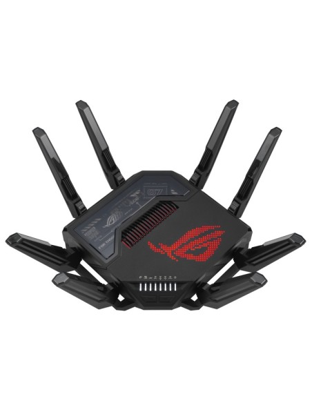 ASUS ROG Rapture GT-BE98 router wireless 10 Gigabit Ethernet Quad-band (2.4 GHz   5 GHz-1   5 GHz-2   6 GHz) Nero