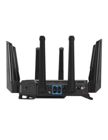 ASUS ROG Rapture GT-BE98 router wireless 10 Gigabit Ethernet Quad-band (2.4 GHz   5 GHz-1   5 GHz-2   6 GHz) Nero