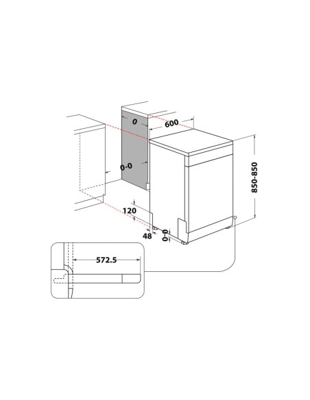 Hotpoint Lavastoviglie a libera installazione H2F HL626 X