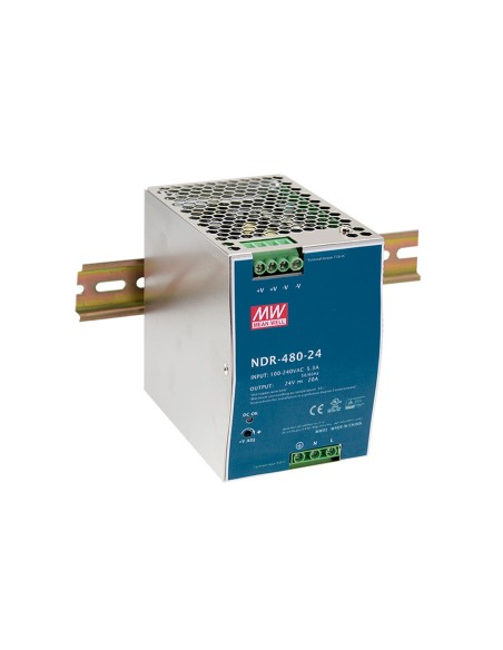 LevelOne POW-4861 alimentatore per computer 480 W Blu, Argento