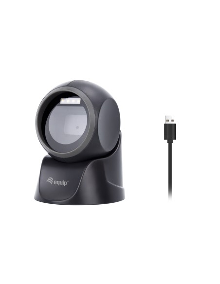 Equip 351027 lettore di codici a barre Lettore di codici a barre fisso 1D 2D LED Nero