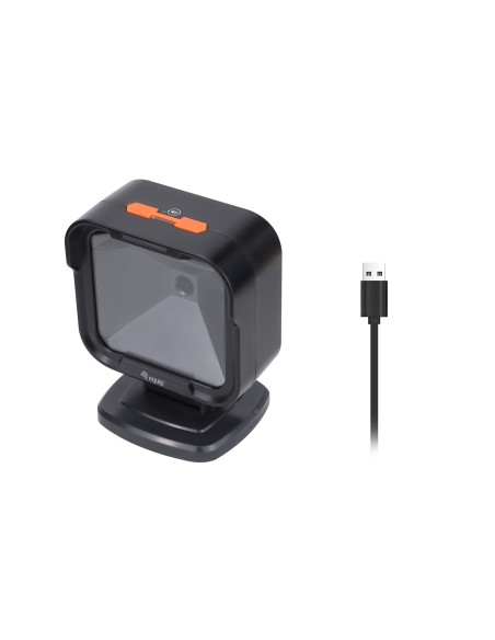 Equip 351028 lettore di codici a barre Lettore di codici a barre fisso 1D 2D LED Nero