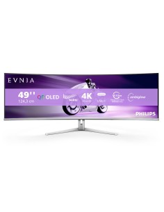 Philips Evnia 8000 49M2C8900L 00 Monitor PC 124,2 cm (48.9") 5120 x 1440 Pixel Dual QHD QDOLED Bianco