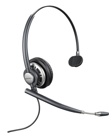 POLY Cuffie con auricolare singolo EncorePro HW710 + custodia