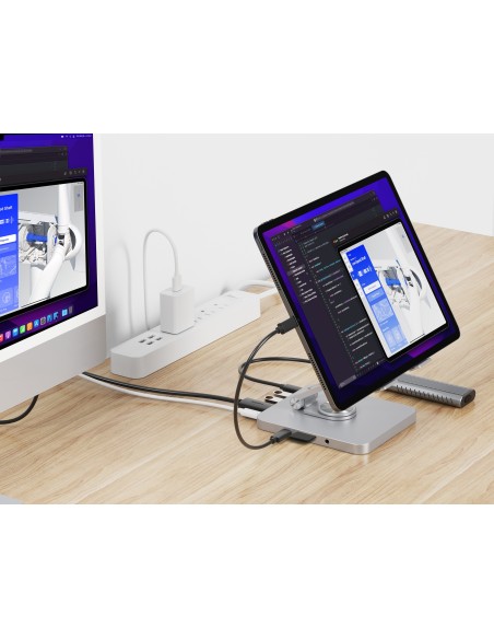 Conceptronic DONN26G carrello e supporto multimediale Argento Tablet