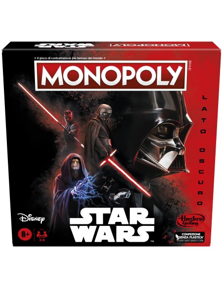 Monopoly Lato Oscuro, gioco da tavolo per famiglie, bambini e bambine dagli 8 anni in su, regalo gioco per serate in famiglia