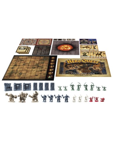 Hasbro Gaming Avalon Hill HeroQuest, pack delle Imprese L'Orda degli Ogre, dai 14 anni in su, da 2 a 5 giocatori, per giocare è