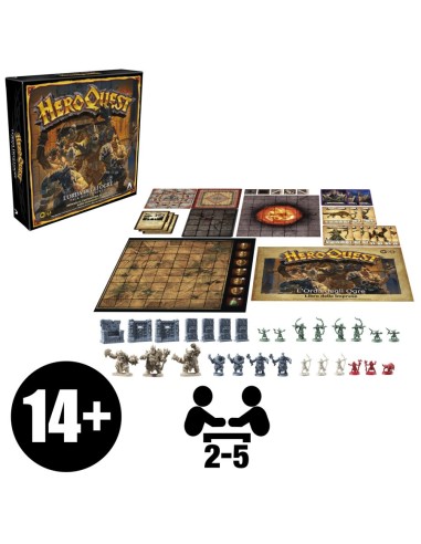 Hasbro Gaming Avalon Hill HeroQuest, pack delle Imprese L'Orda degli Ogre, dai 14 anni in su, da 2 a 5 giocatori, per giocare è