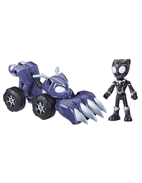 Marvel Spidey e I Suoi Fantastici Amici, set Black Panther Panther Patroller, action figure con veicolo e accessorio,