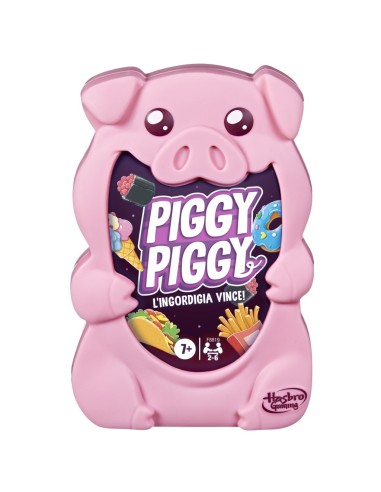 Hasbro Gaming Piggy Piggy, gioco di carte divertente per famiglie, da 2 a 6 giocatori, dai 7 anni in su
