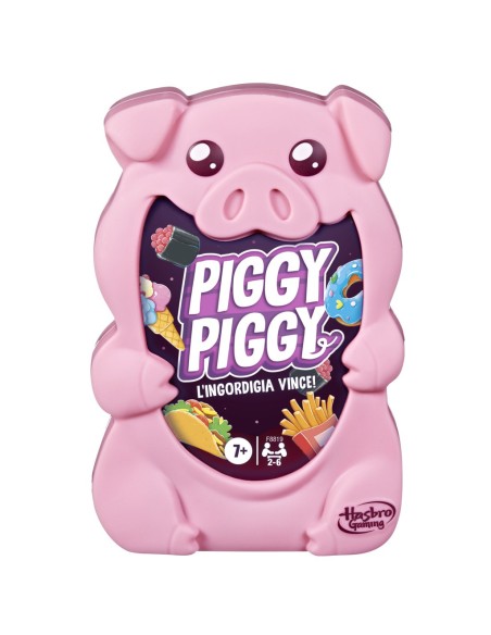 Hasbro Gaming Piggy Piggy, gioco di carte divertente per famiglie, da 2 a 6 giocatori, dai 7 anni in su