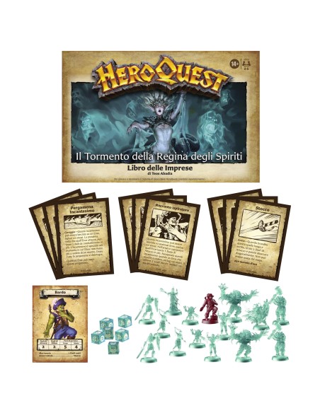 Hasbro Gaming Avalon Hill HeroQuest, pack delle imprese Il Tormento della Regina degli Spiriti, dai 14 anni in su, da 2 a 5