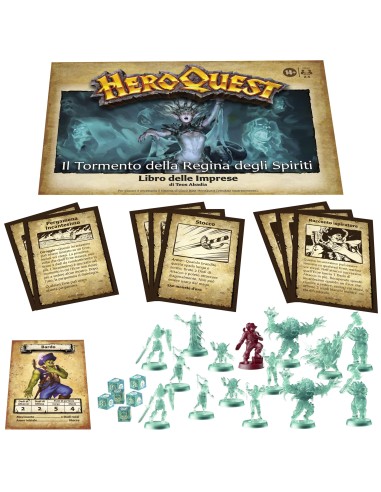 Hasbro Gaming Avalon Hill HeroQuest, pack delle imprese Il Tormento della Regina degli Spiriti, dai 14 anni in su, da 2 a 5