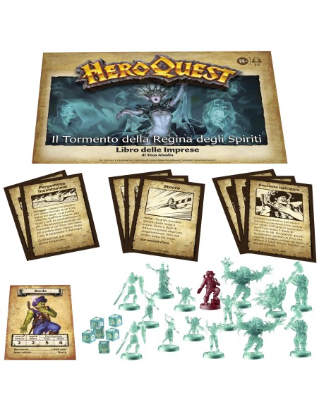 Hasbro Gaming Avalon Hill HeroQuest, pack delle imprese Il Tormento della Regina degli Spiriti, dai 14 anni in su, da 2 a 5