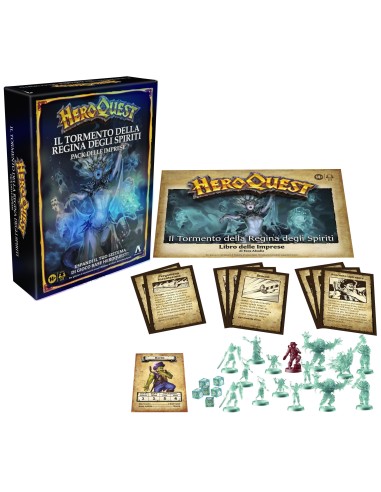 Hasbro Gaming Avalon Hill HeroQuest, pack delle imprese Il Tormento della Regina degli Spiriti, dai 14 anni in su, da 2 a 5
