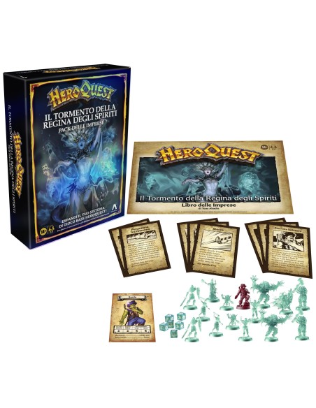 Hasbro Gaming Avalon Hill HeroQuest, pack delle imprese Il Tormento della Regina degli Spiriti, dai 14 anni in su, da 2 a 5