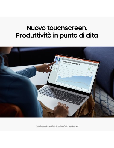 Samsung Galaxy Book4 Pro Intel Core Ultra 7 155H Computer portatile 35,6 cm (14") Touch screen WQXGA+ 16 GB LPDDR5x-SDRAM 1 TB