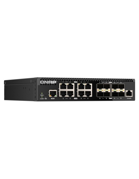 QNAP QSW-M3216R-8S8T switch di rete Gestito L2 L3 10G Ethernet (100 1000 10000) 1U Nero