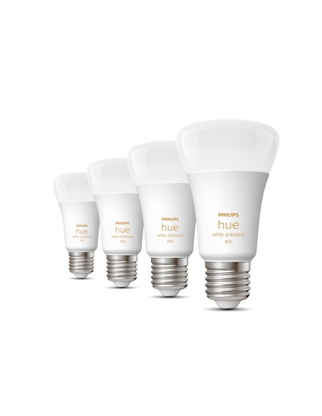 Philips Hue White ambiance 4 Lampadine Smart E27 60 W