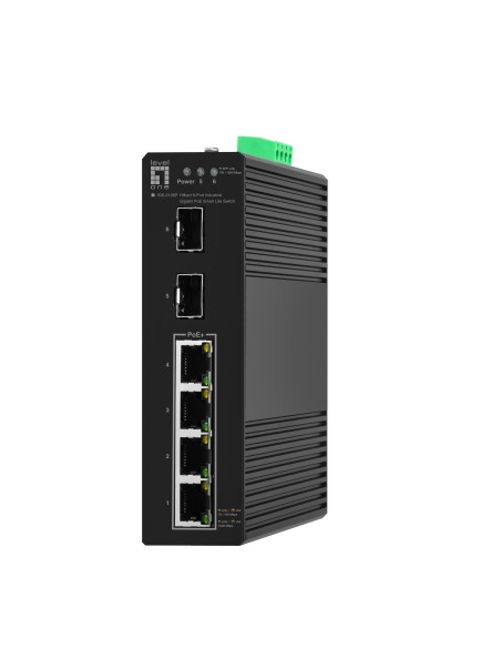 LevelOne IGS-2106P switch di rete Gestito L2 Gigabit Ethernet (10 100 1000) Supporto Power over Ethernet (PoE) Nero
