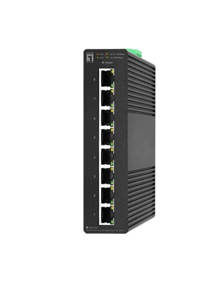 LevelOne IGS-2108 switch di rete Gestito L2 Gigabit Ethernet (10 100 1000) Nero