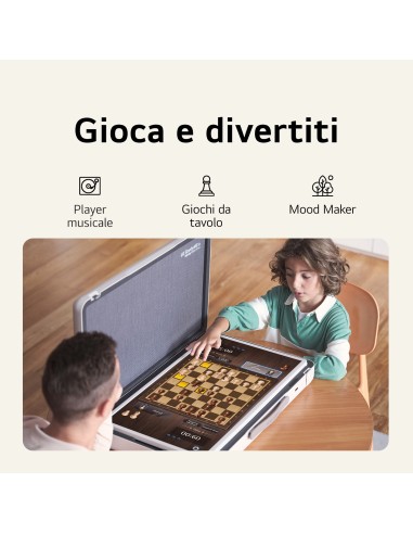 LG StanbyME Go 27LX5QKNA Schermo 27'' Touchscreen, portatile, Batteria, WebOS