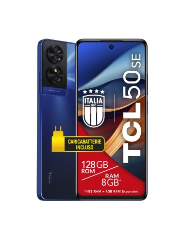 TCL 50 SE 17,2 cm (6.78") Doppia SIM Android 14 4G USB tipo-C 4 GB 128 GB 5010 mAh Blu