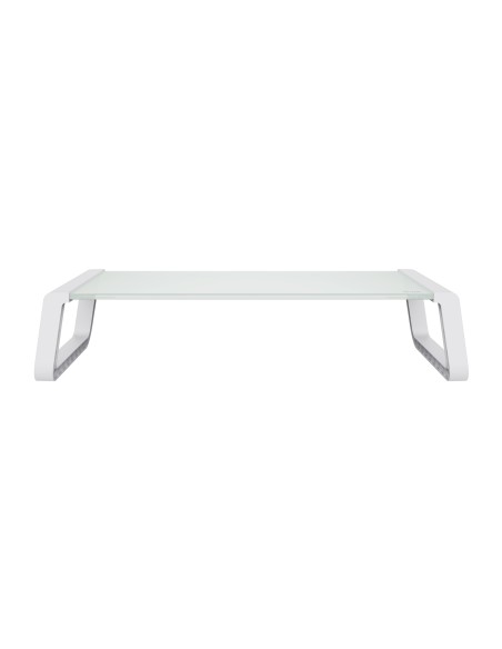 Trust 25351 supporto da tavolo per Tv a schermo piatto Trasparente, Bianco Scrivania