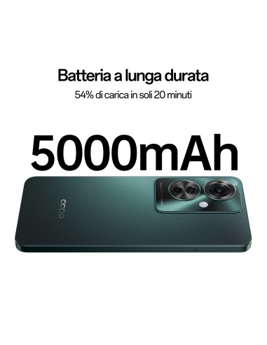 OPPO Reno Reno11 F 5G Smartphone, AI Tripla fotocamera 64+8+2MP, Selfie 32MP, Display 6.7” 120HZ AMOLED FHD+, 5000mAh, RAM