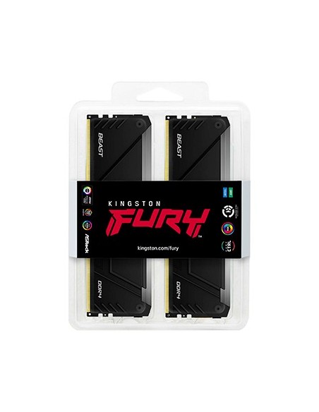 Kingston Technology FURY 64GB 2666MT s DDR4 CL16 DIMM (Kit da 4) 1Gx8 Beast RGB