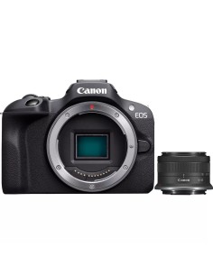 Canon EOS R100 + RF-S 18-45mm F4.5-6.3 IS STM Kit MILC 24,1 MP CMOS 6000 x 4000 Pixel Nero
