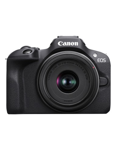 Canon EOS R100 + RF-S 18-45mm F4.5-6.3 IS STM Kit MILC 24,1 MP CMOS 6000 x 4000 Pixel Nero