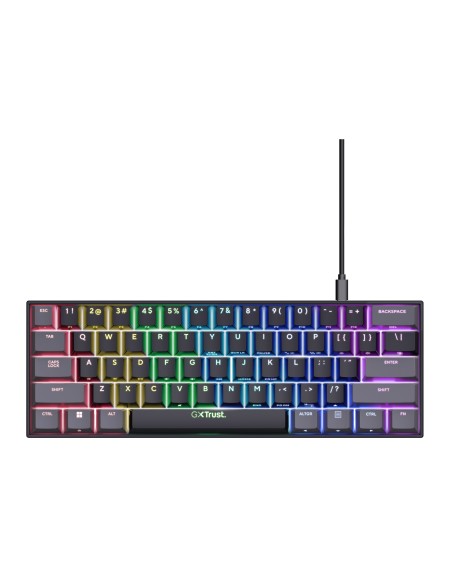 Trust GXT 867 Acira tastiera Giocare USB QWERTY Italiano Nero