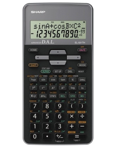Sharp EL-531TH calcolatrice Tasca Calcolatrice scientifica Nero, Grigio