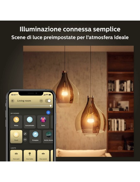 Philips Hue White ambiance 2 Lampadine Smart E27 75 W