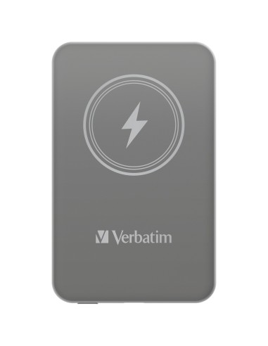 Verbatim Charge 'n' Go Polimeri di litio (LiPo) 5000 mAh Carica wireless Grigio